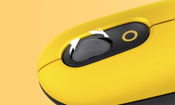 Chuột không dây Logitech POP Vàng Đen