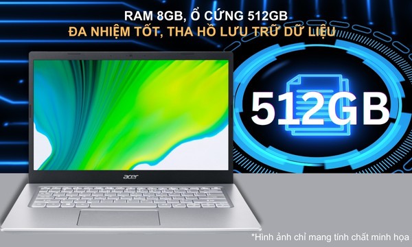 Laptop Acer Aspire 5 A514-54-59QK i5-1135G7/8GB/512GB/Win11 (NX.A2ASV.008)