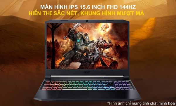 Laptop Acer Nitro 5 Gaming AN515-45-R6EV R5 5600H/8GB/512GB/Win11 (NH.QBMSV.006)