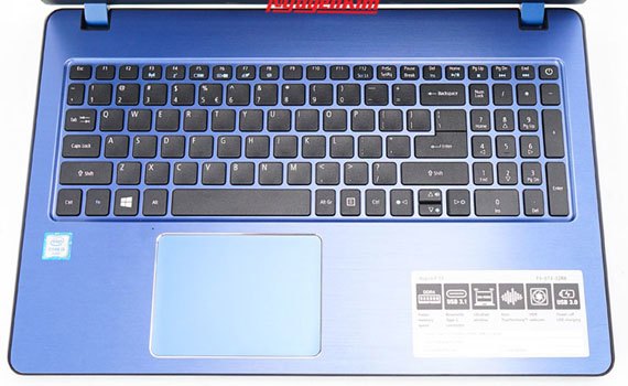 Bàn phím số phụ của laptop Acer Aspire F5 573 39Q0 dễ nhập liệu