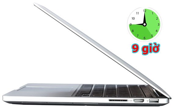 Apple Macbook Pro MGX72ZP/A c&oacute; dung lượng pin lớn