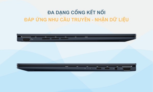 Laptop Asus Zenbook 14 OLED U5-125H (UX3405MA-PP151W) - Đa dạng cổng kết nối để truyền tải dữ liệu
