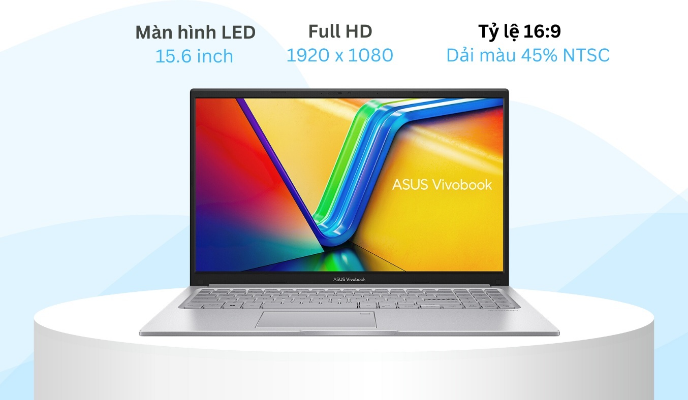 Laptop Asus Vivobook 15 i3-1215U/8GB/512GB/Win11 (X1504ZA-NJ582W) Màn hình LED Full HD 