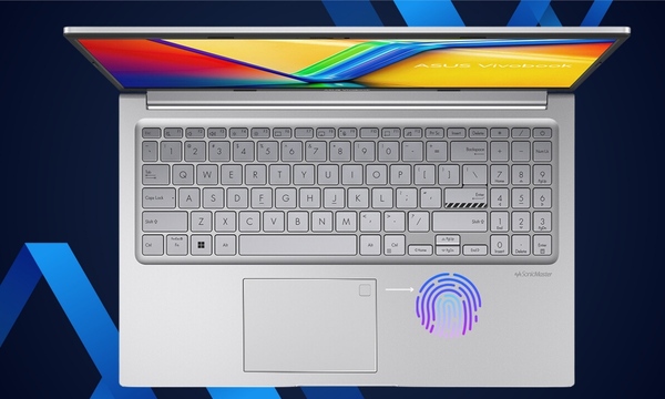 Laptop Asus Vivobook 15 i3-1215U/8GB/512GB/Win11 (X1504ZA-NJ582W) - trang bị cảm biến vân tay