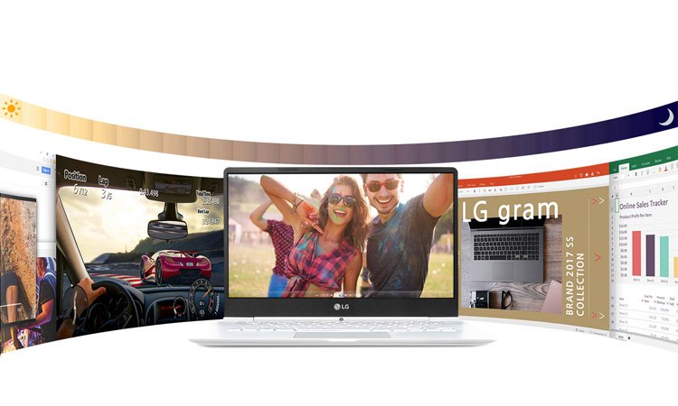 Máy tính xách tay LG Gram 14'' (ZD970-G) có dung lượng pin lớn, thời gian sử dụng lâu