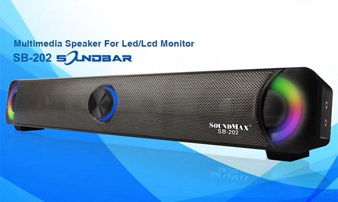 Loa vi tính Soundmax SB202 được thiết kế với kích thước nhỏ gọn
