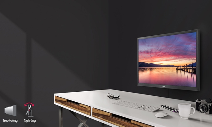 Màn hình máy tính IPS LG 22MK430H-B treo tường được