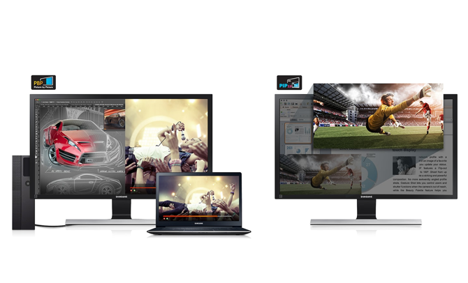 Màn hình Samsung LU28E590DS/XV Đa nhiệm cho hiệu suất tối đa