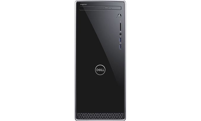 Máy tính để bàn Dell Inspiron 3670 có phần vỏ màu đen chắc chắn