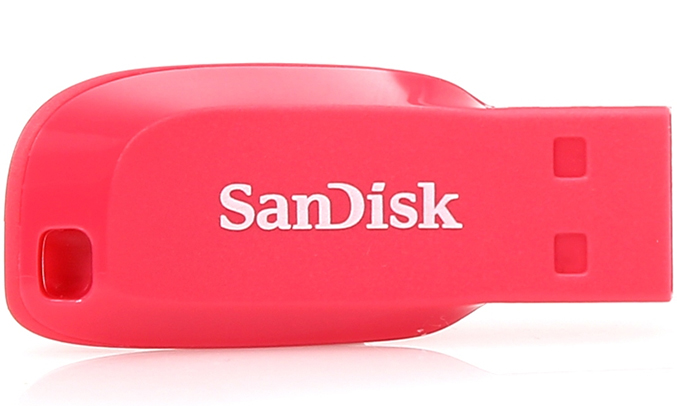 Ổ cứng di động 8GB CZ50 Cruzer Blade USB 2.0 Sandisk (Hồng) dung lượng lớn