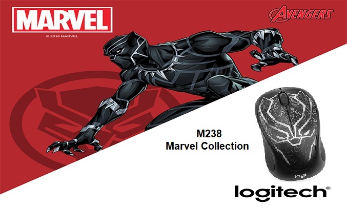 Chuột không dây Logitech M238 đen (Black Panther) hiệu quả cao