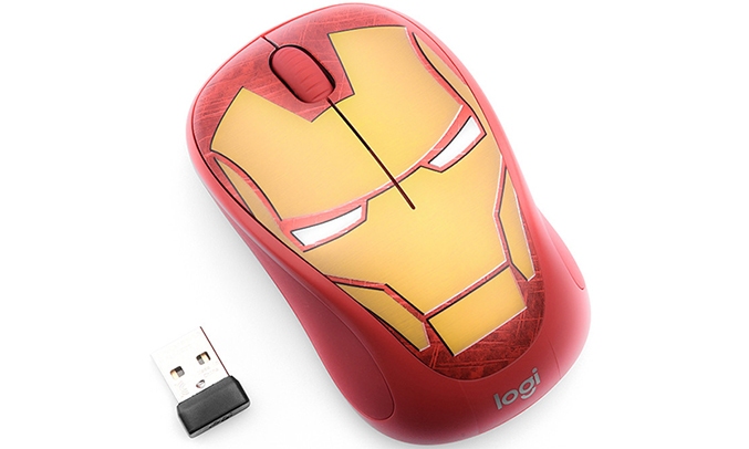 Chuột không dây Logitech M238 vàng (Iron man) kết nối chính xác