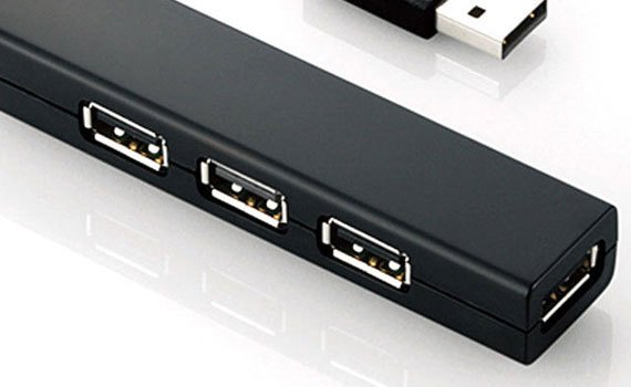 Cổng nối USB Elecom U2H-SN4BF1BK mở rộng kết nối USB