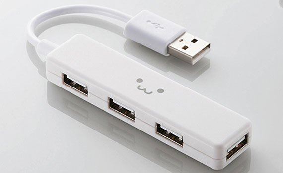Cổng nối USB Elecom U2H-SN4BF2WH mở rộng kết nối USB