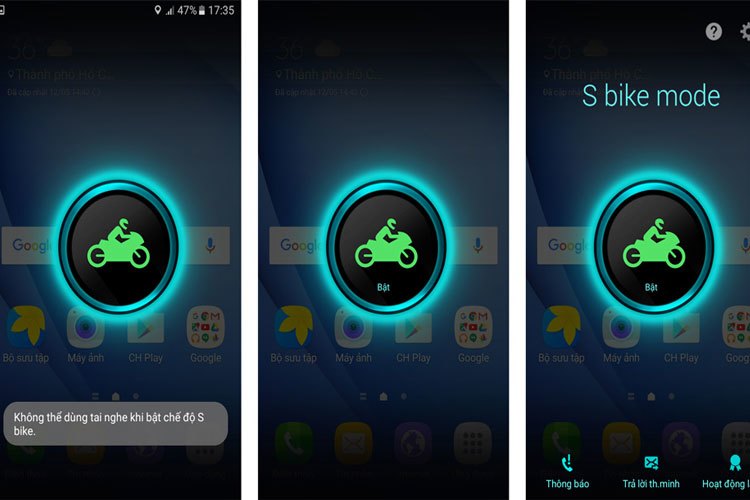 An to&agrave;n với chế độ S-Bike tr&ecirc;n điện thoại Samsung Galaxy J7 Prime