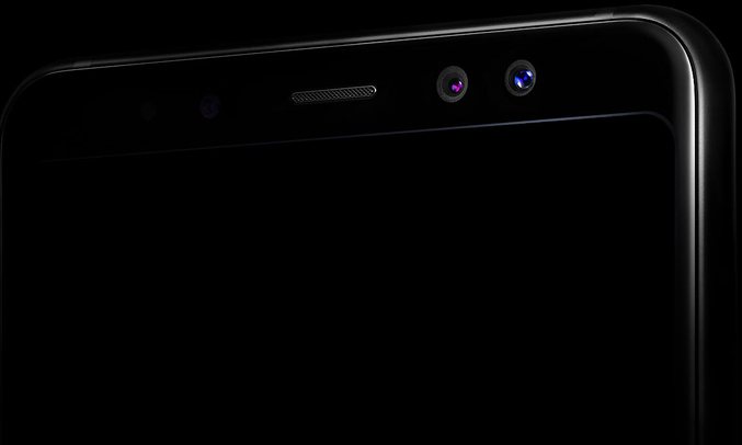 Samsung Galaxy A8+ 2018 đen camera kép