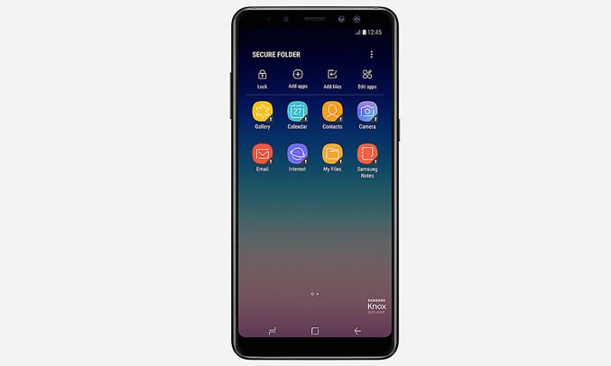 Samsung Galaxy A8+ 2018 đen pin dung lượng lớn