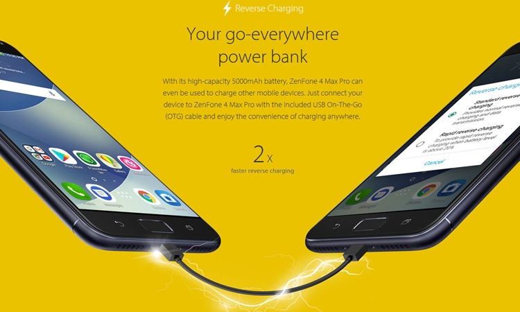 Điện thoại Asus Zenfone 4max pro ZC554KL san sẻ Pin cực tiện