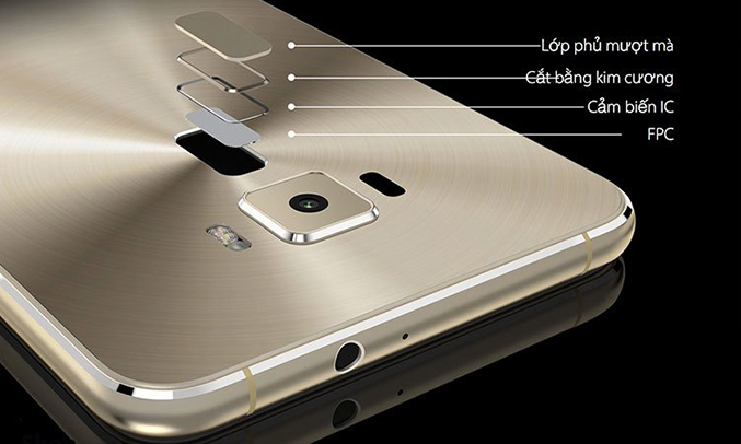 Điện thoại ASUS Zenfone 3 ZE552KL cảm biến vân tay