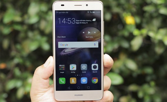 Điện thoại Huawei GR5 mini màu bạc có cảm biến vân tay