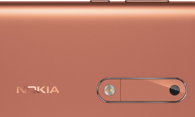 Điện thoại Nokia 5 màu đồng sử dụng hệ điều hành Android