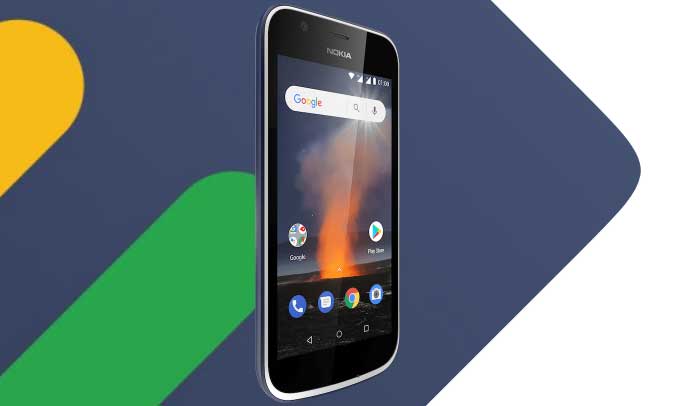 Nokia 1 có kích thước 4.5 inch độ phân giải FWVGA