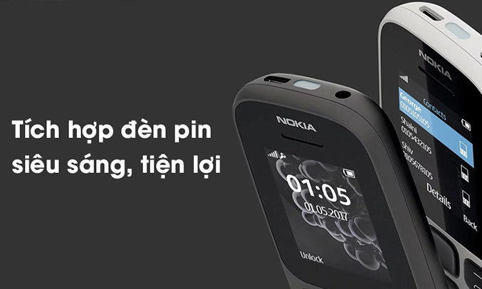 Điện thoại Nokia 130 đen 2017 (TA-1017) pin tốt