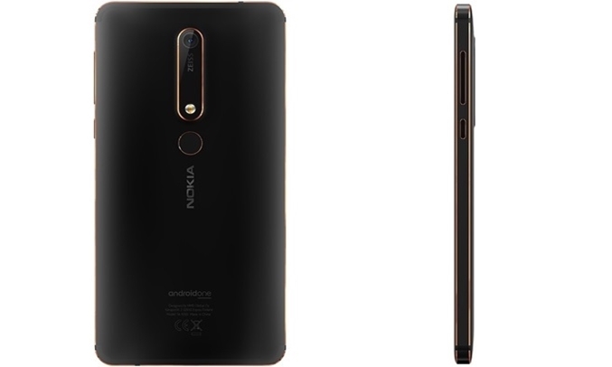 Điện thoại di động Nokia 6.1 màu đen chụp ảnh sắc nét