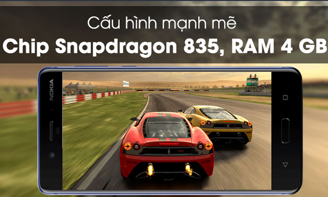 Nokia 8 thoải mái lưu trữ