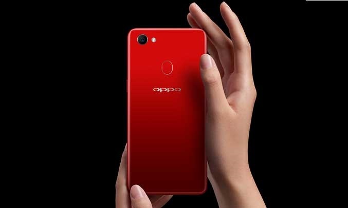 Điện thoại Oppo F7 Đỏ - Bảo mật vân tay