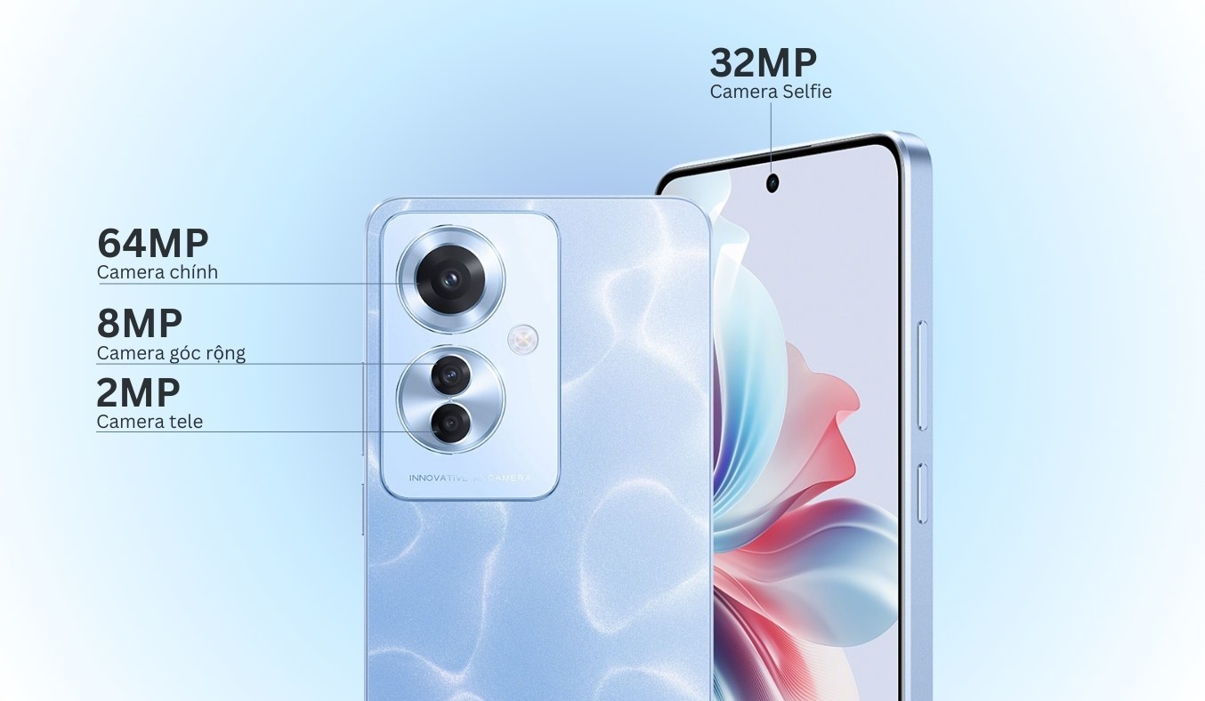 Điện thoại OPPO Reno11 F 5G - camera quay chụp tốt