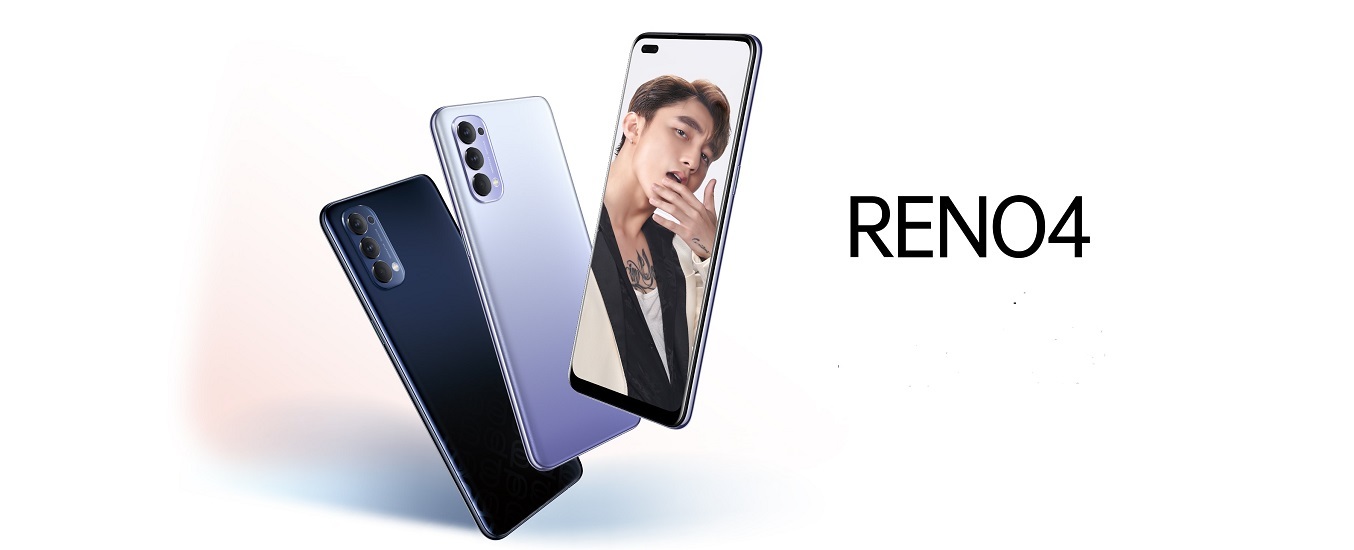Điện thoại OPPO Reno4 Tím - Thiết kế thu hút