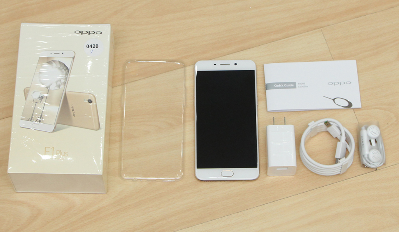 Oppo F1 Plus vàng thiết kế sang trọng