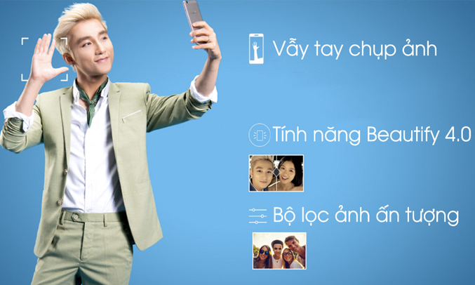 Điện thoại Oppo F1s 2017 vàng hồng nhiều tính năng chụp ảnh