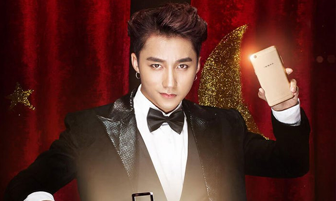 Oppo F3 vàng pin khủng