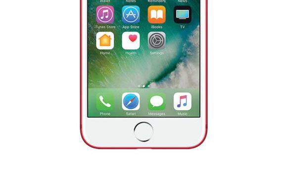 Nút Home vật lý trên điện thoại iPhone 7 màu đỏ được thay thế bằng cảm ứng