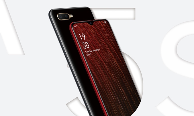 Điện thoại OPPO A5S Đỏ thiết kế bóng bẩy