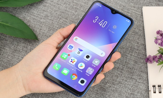 Oppo A5S Xanh giao diện hỗ trợ tốt