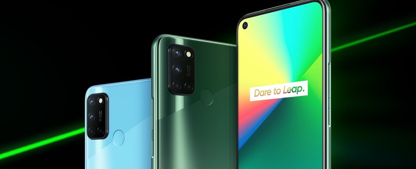 Điện thoại Realme 7i Xanh cực băng Thiết kế thời thượng