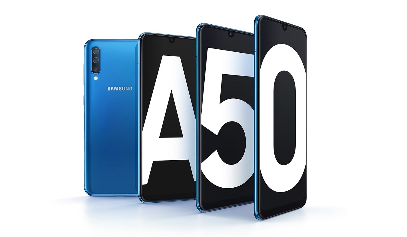 Điện thoại Samsung Galaxy A50 128GB Xanh