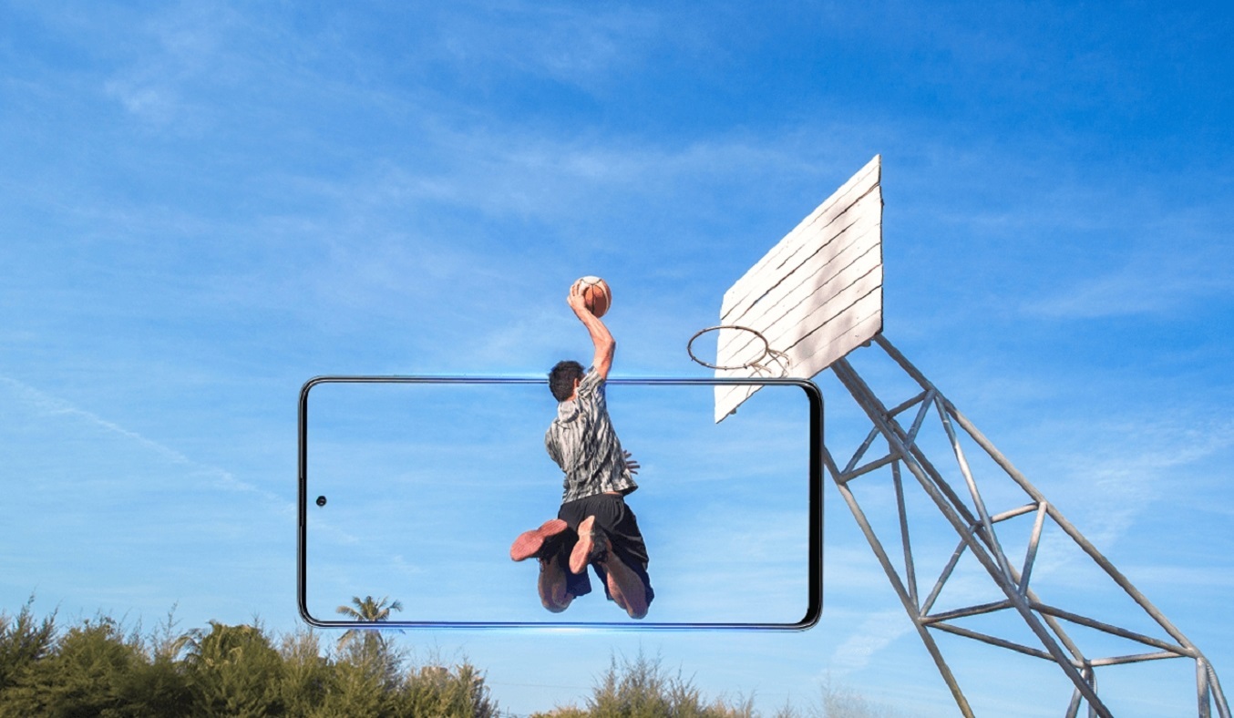 Samsung Galaxy A51 128GB xanh - Samsung Galaxy A51 sở hữu màn hình tràn viền vô cực