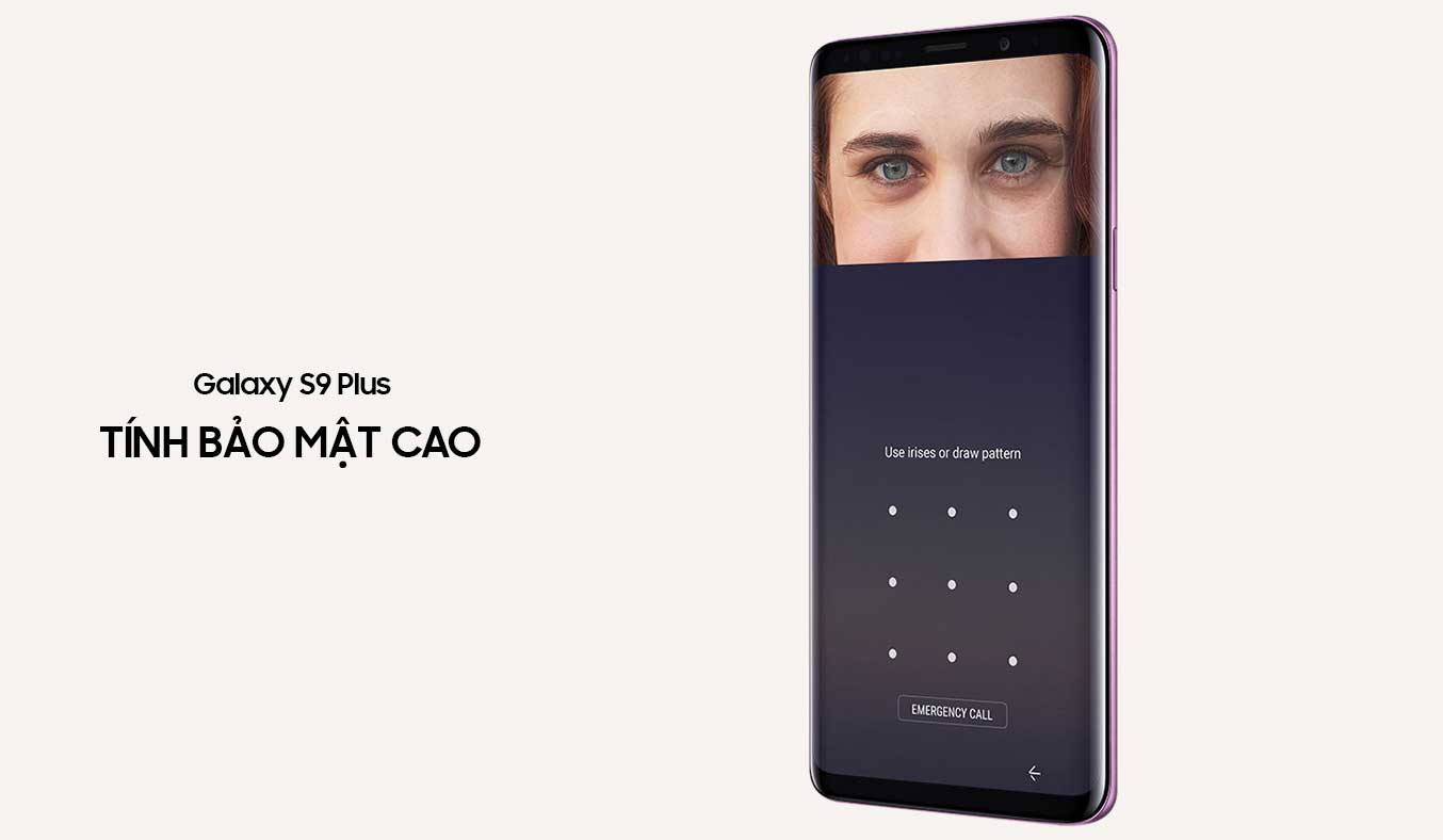 Samsung Galaxy S9 Plus tím khả năng bảo mật cao