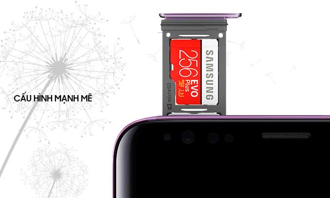 Samsung Galaxy S9 tím hiệu suất mạnh mẽ