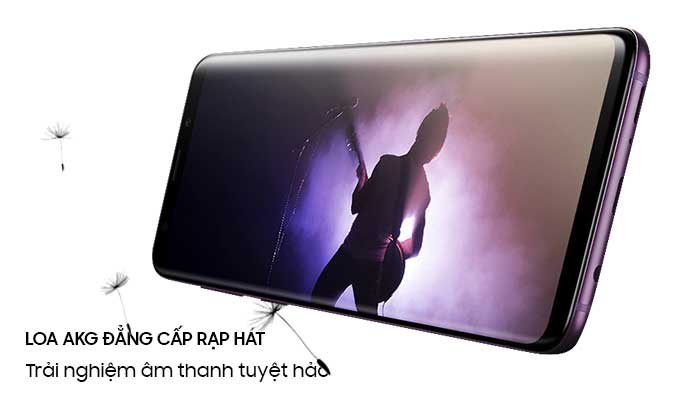 Samsung Galaxy S9 Plus tím hệ thống âm thanh đỉnh cao