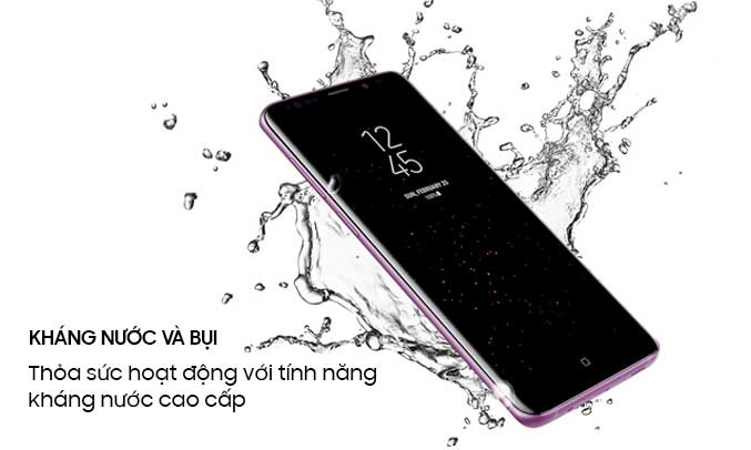 Samsung Galaxy S9 Plus tím chống nước, chống bụi tốt