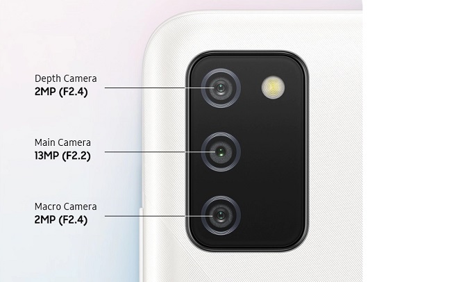 Điện thoại Samsung Galaxy A02s 4GB/64GB Trắng - 3 camera sau