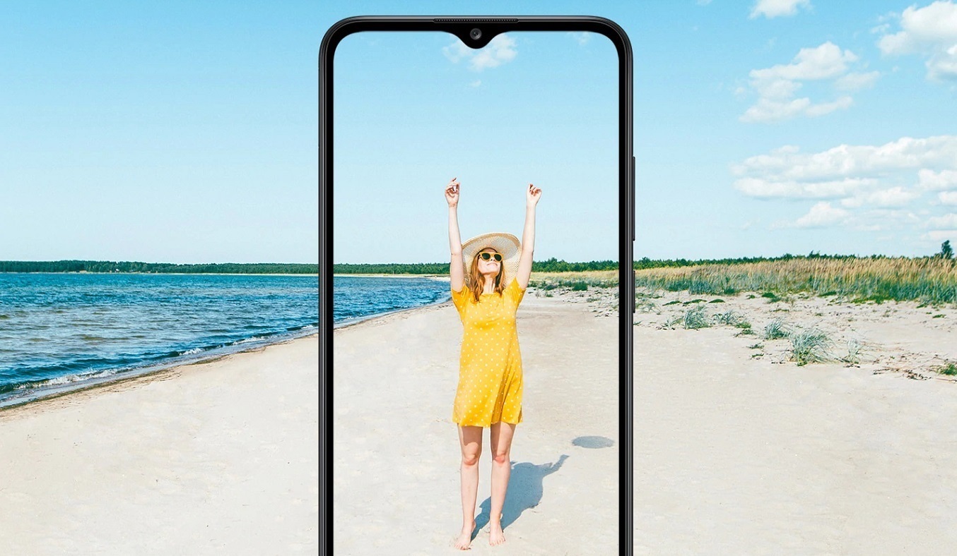 Điện thoại Samsung Galaxy A02s 4GB/64GB Trắng - Màn hình viền mỏng