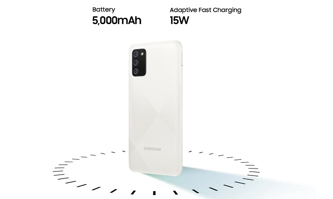 Điện thoại Samsung Galaxy A02s 4GB/64GB Trắng - Pin 5000mAh