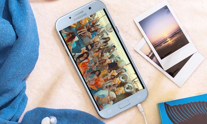 Samsung Galaxy A5 2017 xanh góc nhìn rộng, cảm ứng nhạy