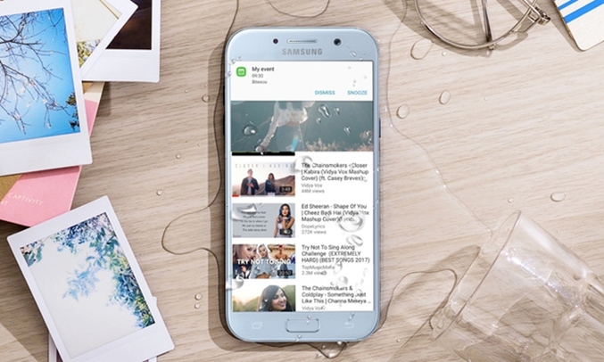 Samsung Galaxy A5 2017 xanh cấu hình mượt mà